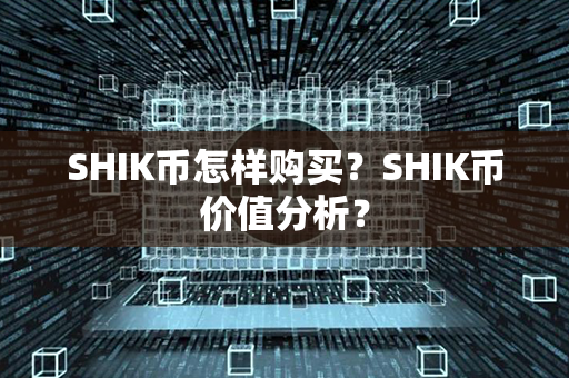 SHIK币怎样购买？SHIK币价值分析？第1张-瑞泰网