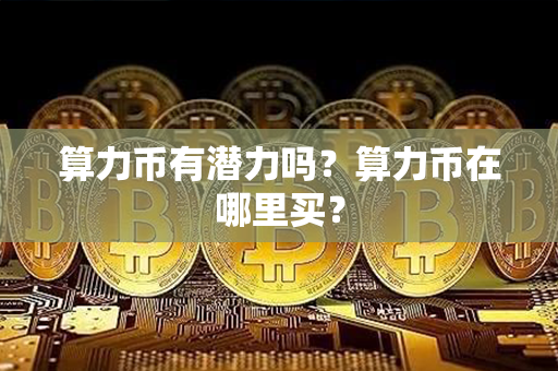 算力币有潜力吗？算力币在哪里买？第1张-瑞泰网