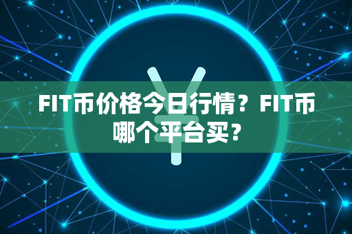 FIT币价格今日行情？FIT币哪个平台买？第1张-瑞泰网