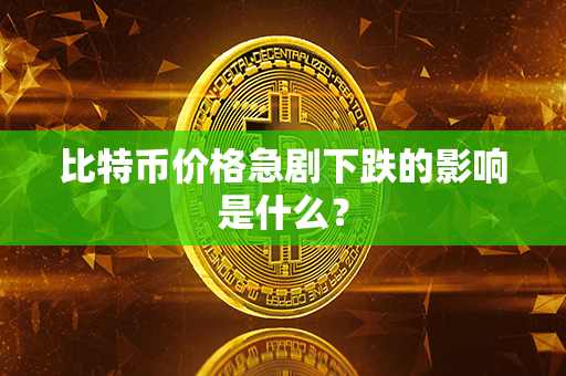 比特币价格急剧下跌的影响是什么？第1张-瑞泰网